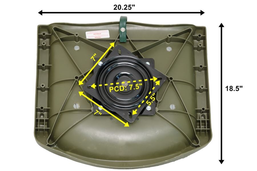 Green Swivel Seat