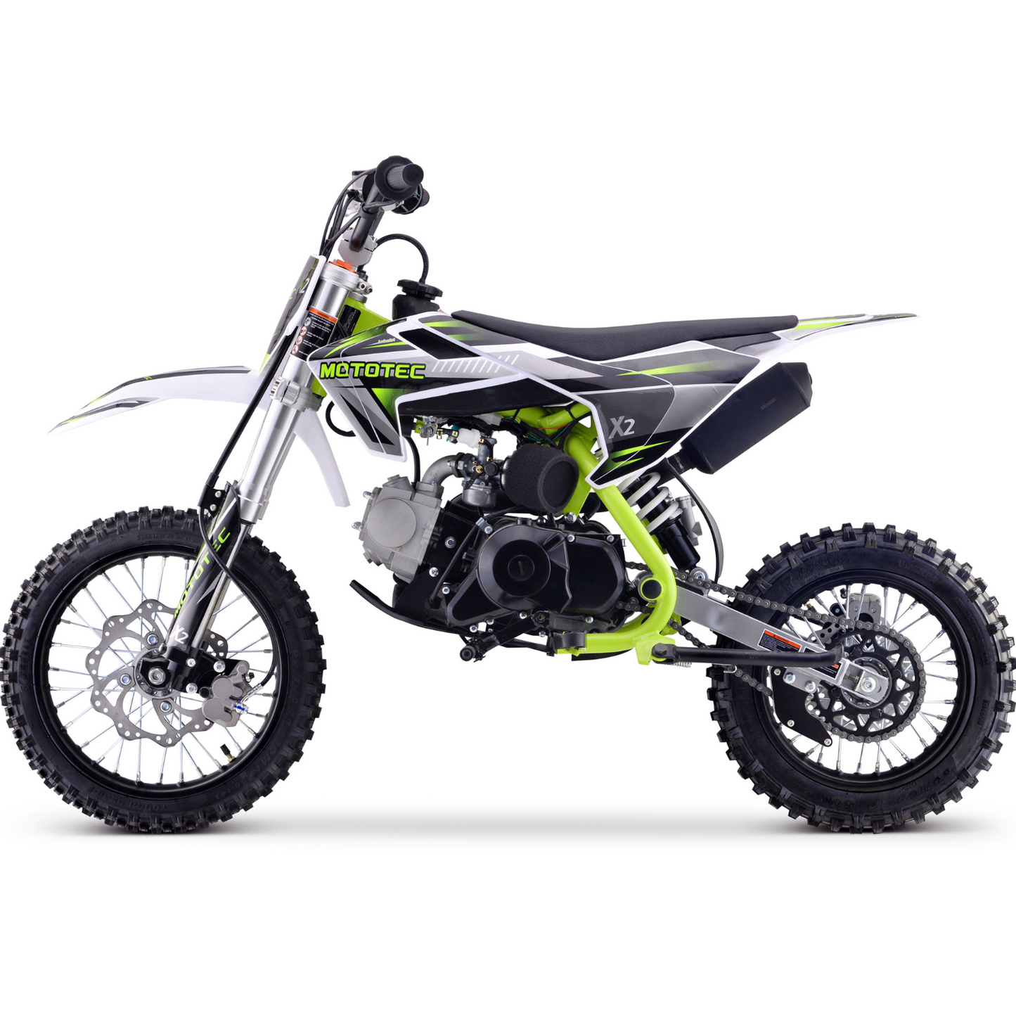 MotoTec X2 110cc 4-Stroke Gas Dirt Bike